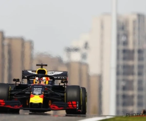 Max Verstappen reageert tevreden na afloop van GP van China