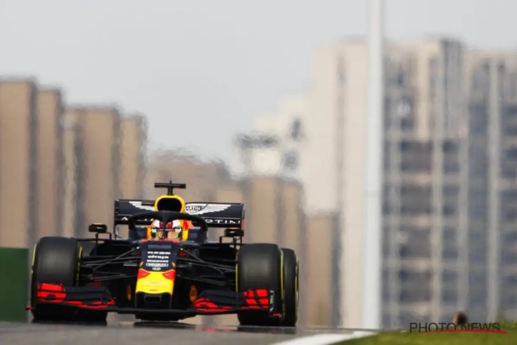 Max Verstappen reageert tevreden na afloop van GP van China