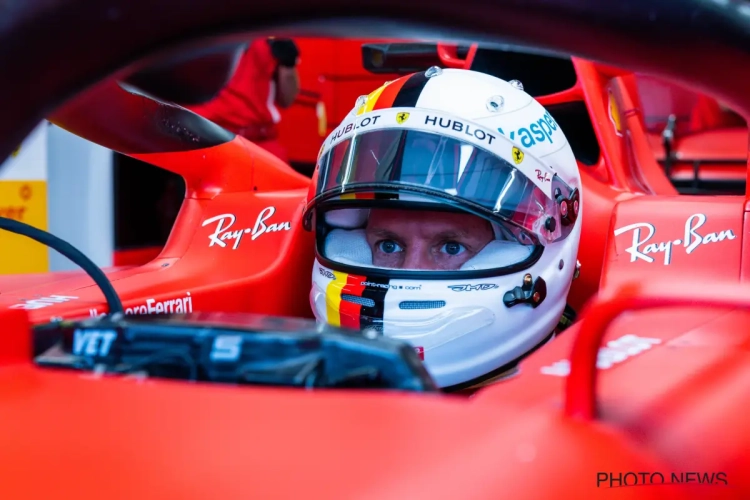 Vettel gaat het best om met natte omstandigheden in tweede vrije training, Mercedes en McLaren het dichtst in de buurt